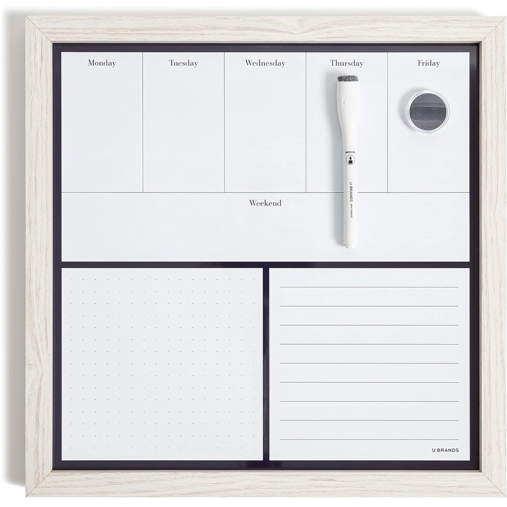 White and Black Weekly Planner Board